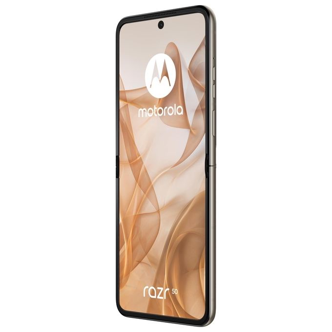 Motorola, Razr 50, Smartphone Pieghevole, 256 GB, 8 GB RAM, 6.9'', Doppia SIM, 5G, Sabbia