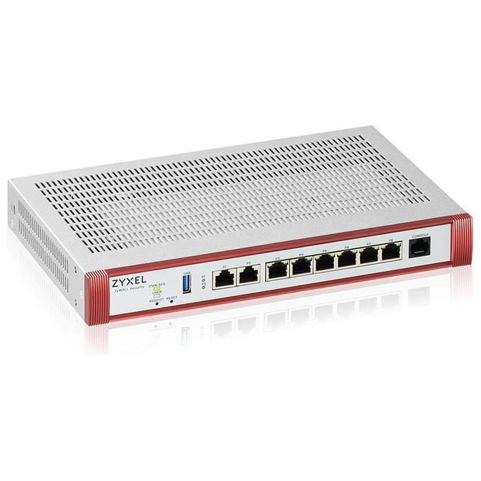 ZYXEL USGFLEX200HP-EU0101F ZyWALL Firewall di Sicurezza 5 Gbit-s Throughput 2x Multi-Gig 2,5G 6x GbE 1x PoE+ 30W VPN Business Class fino a 100 Utenti Nebula Cloud colore Nero