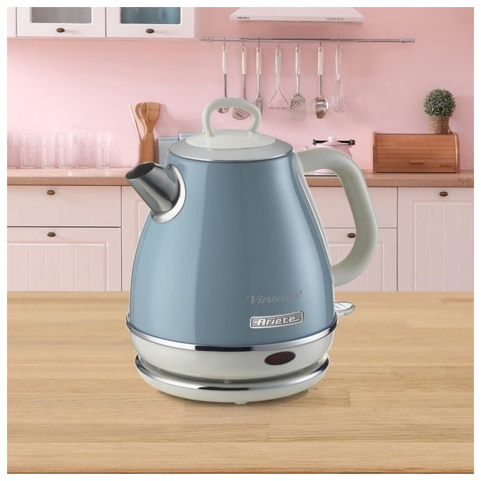 Ariete 2868 Bollitore Elettrico 1Lt 1630W Vintage Celeste