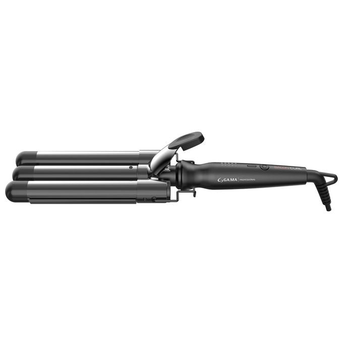 GA.MA ITALY PROFESSIONAL PC5006 SALON CURL Arricciacapelli Triferro 95 W Display LED Temperatura Regolabile 5 Livelli 140 220 C Cavo Girevole 3 m colore Nero e Argento
