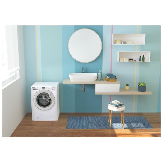Candy EY284DWM5-1-S Lavatrice 8 Kg Classe energetica A Centrifuga 1200 giri Motore Inverter colore Bianco