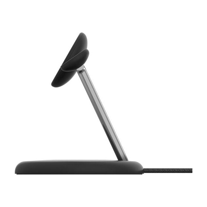 Belkin WIZ023VFBK BoostCharge Pro Supporto di Ricarica Wireless 3 in 1 Qi2 Magnetico Fino a 15 W Alimentatore Incluso colore Nero