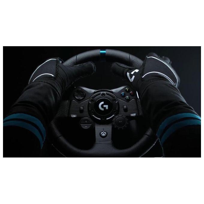 Logitech G923 Volante da Corsa con Pedali TRUEFORCE 900° Ritorno di Forza PS5 PS4 PC colore Nero
