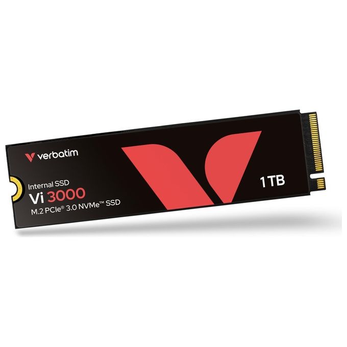 Verbatim 49375 Vi3000 SSD Interno M.2 2280 PCIe Gen3x4 NVMe 1TB 3300 MB-s Lettura 3000 MB-s Scrittura