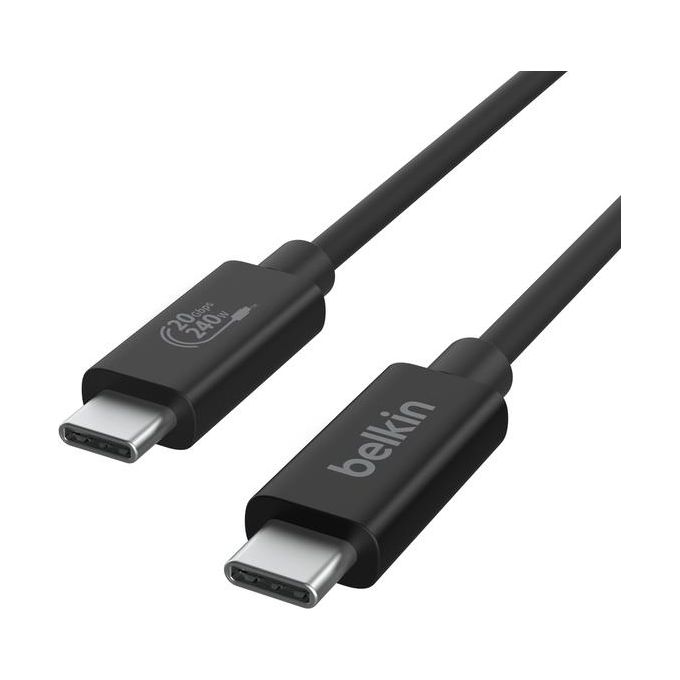 Belkin INZ004BT2MBK Cavo USB4 Gen 2x2 2 m USB C 20 Gbit-s 240 W colore Nero