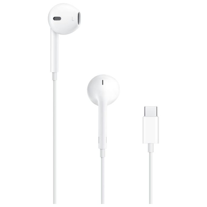 Apple, Auricolari EarPods, USB-C, In-ear, Musica e Chiamate, Bianco
