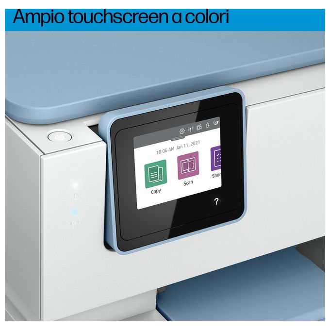 HP 2H2N1B ENVY Inspire 7221e Stampante Multifunzione Inkjet A4 4800x1200 DPI 15 ppm Wi-Fi Fronte Retro colore Bianco