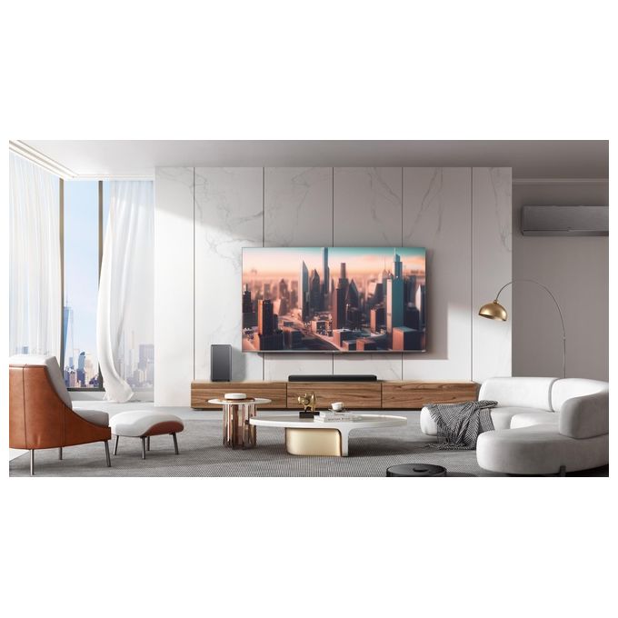 TCL S55HE S Series Soundbar 2.1 220W Dolby Atmos DTS Virtual:X Subwoofer Wireless HDMI eARC Bluetooth 5.3 colore Titanio