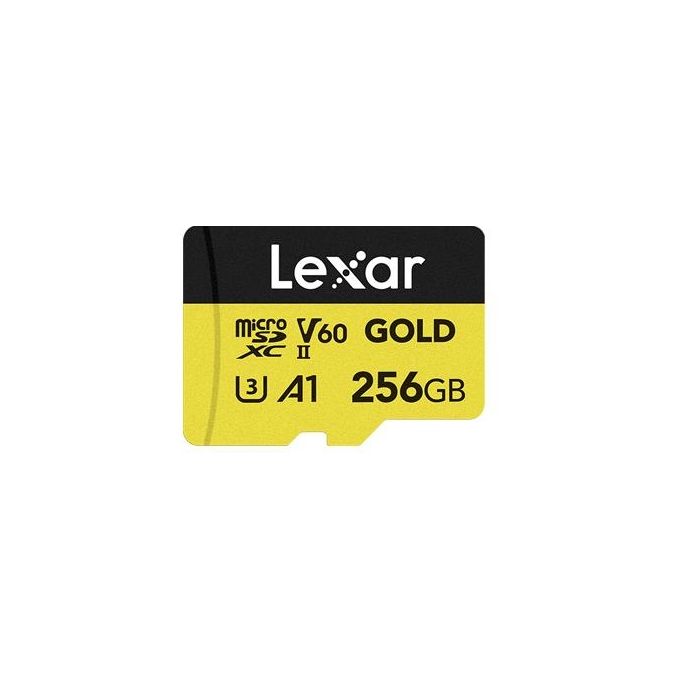 Lexar LMSGOLD256G-BNNNG Professional Gold MicroSDXC 256 GB UHS-II U3 V60 A1 280 MB-s colore Nero