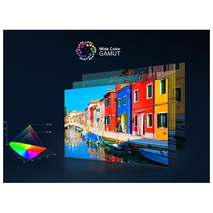 TCL 43P79B Serie P7 Smart TV LED 43'' 4K Ultra HD Google TV Dolby Atmos colore Titanio