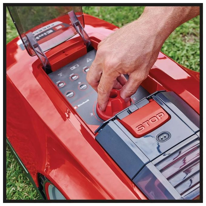 Einhell 3413961 Freelexo 300 Solo Tagliaerba robotizzato Superficie fino a 300 m² Batteria 18 V 2 Ah Tecnologia Power X-Change colore Nero Rosso