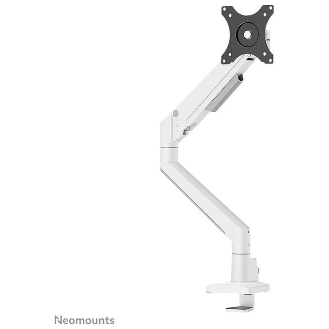 Neomounts W128881660 DS70-250WH1 Supporto da Scrivania per Monitor 17''-35'' Portata 9 Kg Regolazione Altezza 21,5-49,5 cm con Molla a Gas colore Bianco