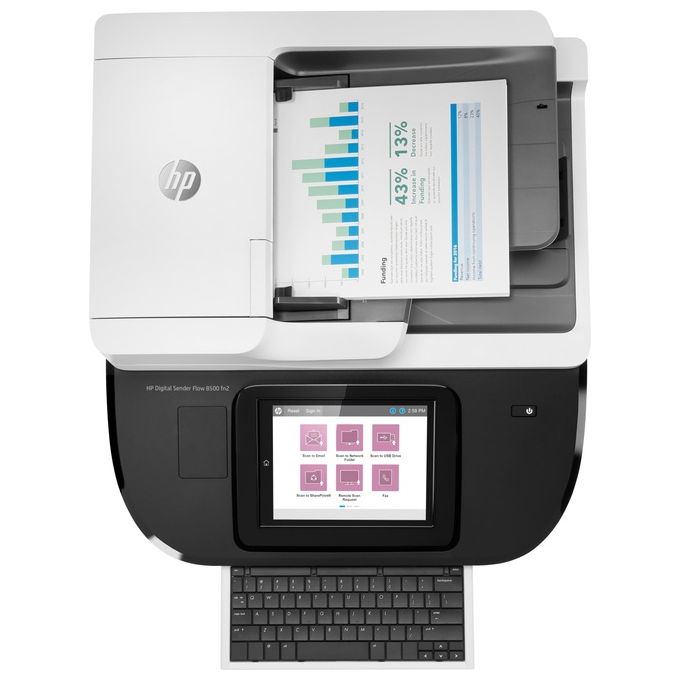 HP Workstation per l'Acquisizione di Documenti Digital Sender Flow 8500 fn2