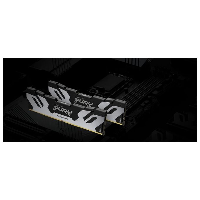 Kingston KF564C32RS-48 FURY Renegade Memoria RAM 48 GB DDR5 6400 MT-s CL32 DIMM XMP 3.0 colore Argento