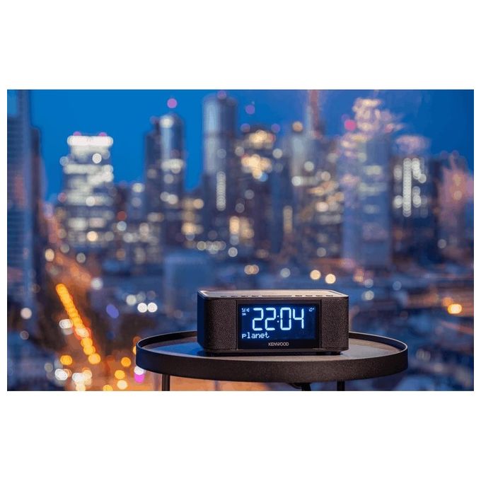 Kenwood CR-ST40DAB-B Radiosveglia DAB+ FM Bluetooth 5.3 6 W Display LCD 3 Sveglie colore Nero