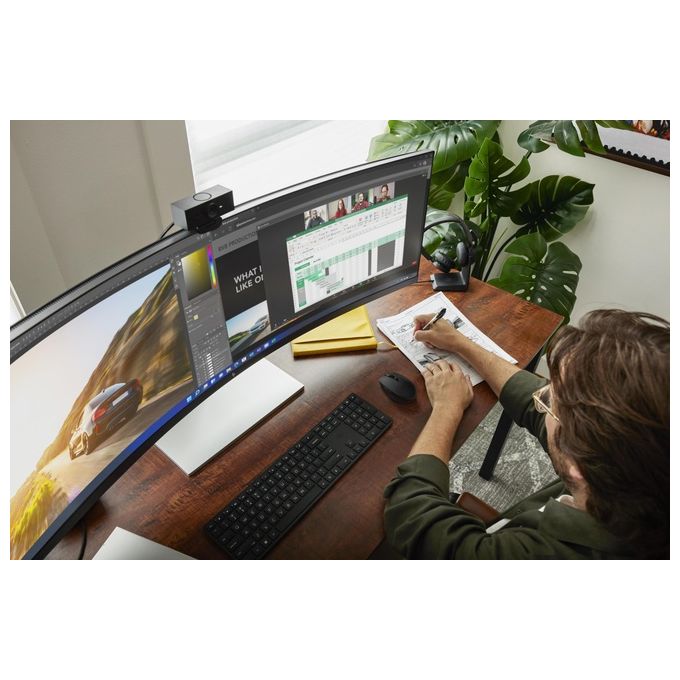 HP 4R177AA HP 455 Tastiera Wireless Programmabile Full-size con 20 Tasti Programmabili Batteria Fino a 20 Mesi colore Nero