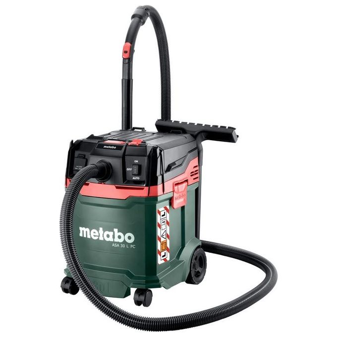 Metabo ASA 30 L PC Aspirapolvere a cilindro Secco e bagnato 30 L 1200 W 78 dB colore Nero Verde Rosso