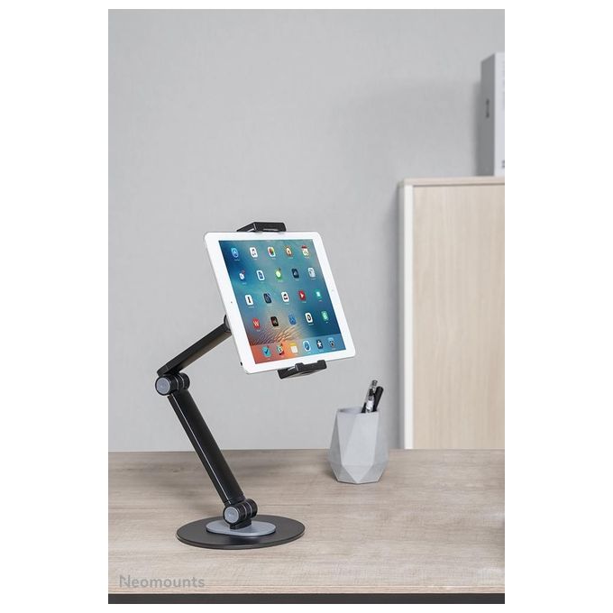 Neomounts DS15-550BL1 Supporto per tablet universale 4.7'' - 12.9'' regolabile 360° altezza fino a 470 mm colore Nero