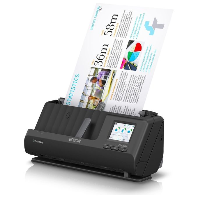Epson B11B269401 ES-C380W Scanner con ADF + alimentatore di fogli 600 x 600 DPI A4 colore Nero