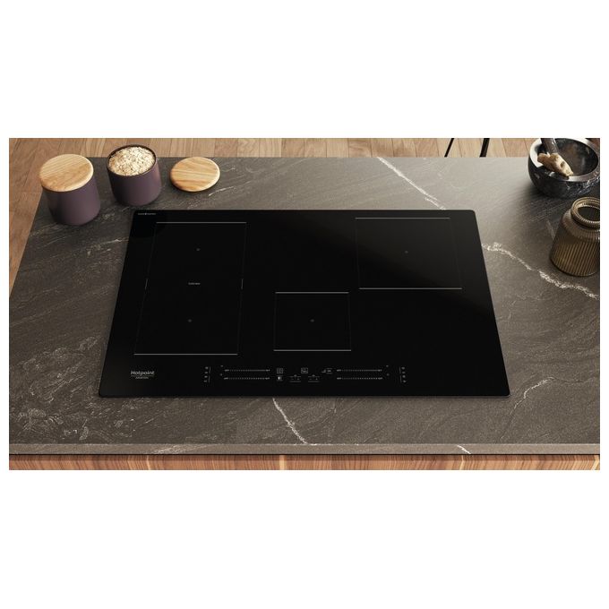Hotpoint 869991662260 HS 1377C CPNE Piano cottura a induzione 77 cm 4 zone Flexi Duo colore Nero