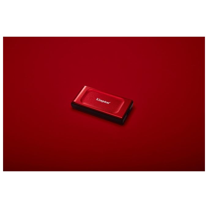 Kingston SXS1000R2000G XS1000 SSD Esterno Portatile 2TB USB 3.2 Gen 2 1050 MB-s colore Rosso