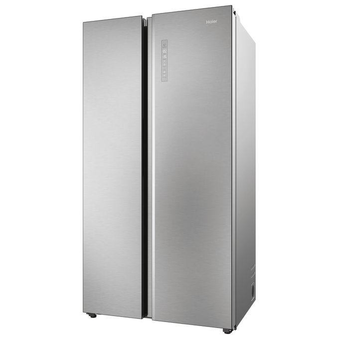 Haier HSW79F18ANMM SBS 90 Serie 7 Frigorifero Side by Side 611 L 177,5 cm Classe A 35 dB No Frost Humidity Zone Wi-Fi colore Platinum Inox