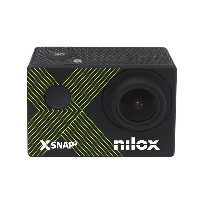 Nilox S0458598 X-SNAP2 Action Cam 4K WiFi Impermeabile 30m Display 2'' Foto 16MP Sensore CMOS colore Nero