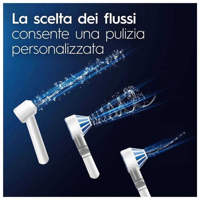 Oral-B 8006540840825 Pro Series 1 Spazzolino elettrico e Idropulsore Oxyjet Waterjet 2 Testine colore Bianco