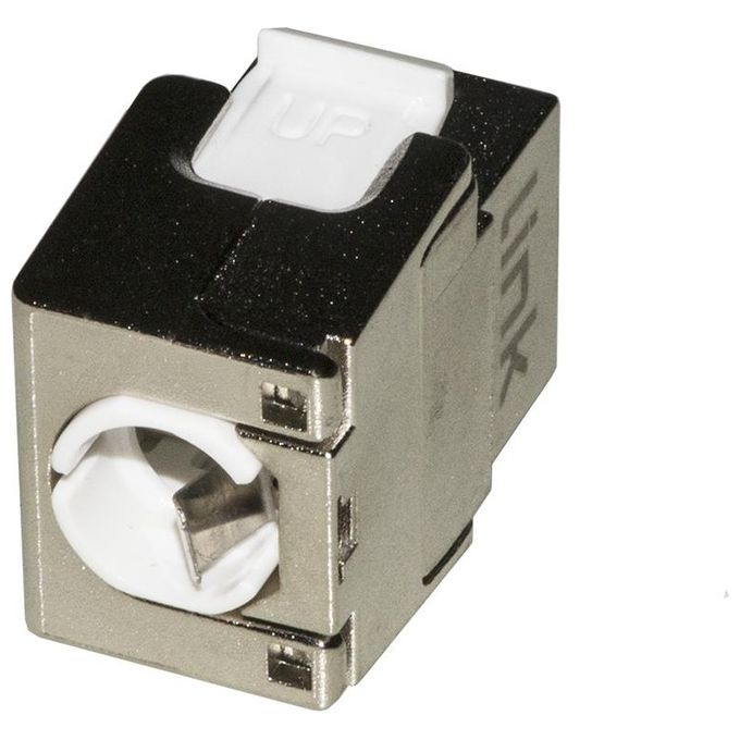 Link Presa Rete Keystone Jack Rj45 Categoria 6a Schermata Tooless Contatti Dorati 50 Micron