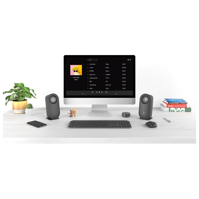 Logitech Z407 Casse PC 2.1 Bluetooth 5.0 40 W con Subwoofer Telecomando Wireless colore Grafite