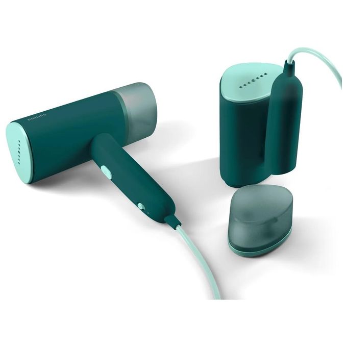 Philips STH3020-70 3000 Series Stiratore a Vapore Portatile Pieghevole 1000 W Serbatoio 120 ml Vapore 20 g-min colore Verde Scuro