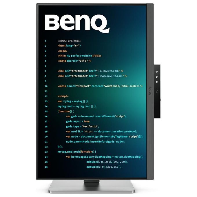 BenQ RD240Q Serie RD Monitor PC 24,1'' WQXGA IPS 2560x1600 USB Type-C 90W colore Nero