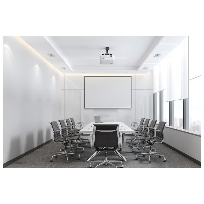 Neomounts CL25-530BL1 Supporto a soffitto per proiettore capacita' 45 Kg regolazione completa inclinazione ±20° rotazione 360° gestione cavi interna colore Nero