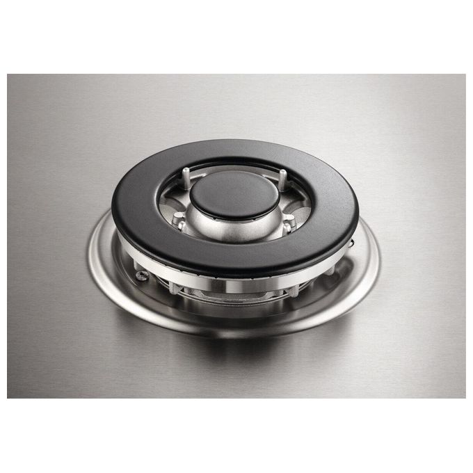 Electrolux EGS75362X Serie 300 Piano cottura a Gas 75 cm 5 fuochi StepPower Griglie in Ghisa colore Inox