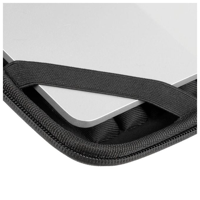 Rivacase 5130 Custodia Rigida Antishock per MacBook Air 15 e Laptop 14'' Idrorepellente Tracolla Rimovibile colore Nero