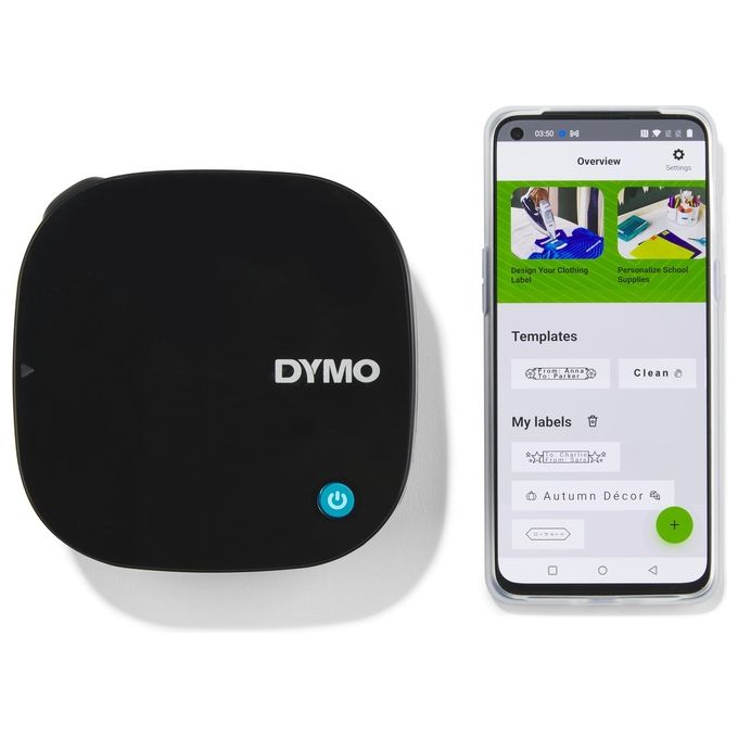 Dymo 2172855 LetraTag 200B Etichettatrice Bluetooth per Smartphone iOS Android nastri 12 mm colore Nero