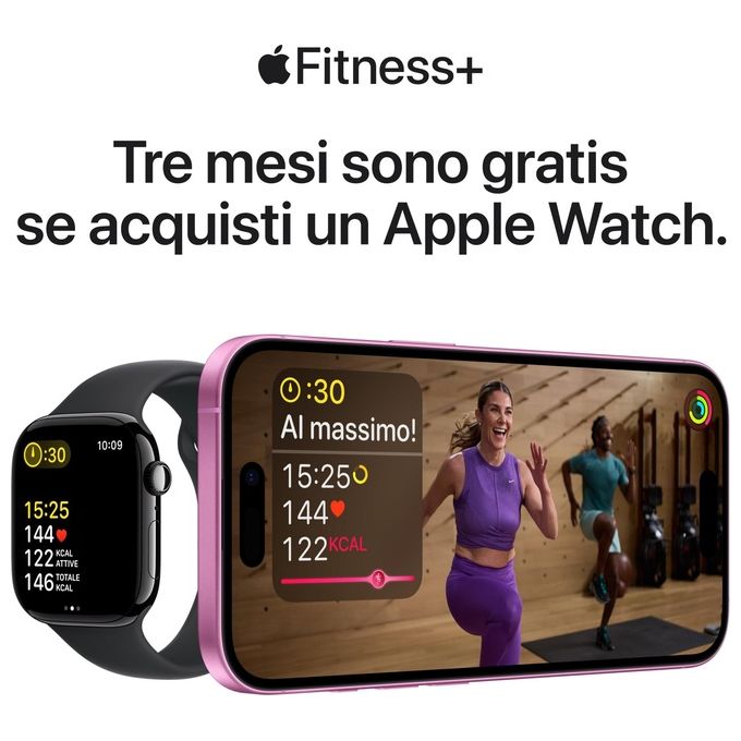 Apple MXGK3QL-A Apple Watch SE Smartwatch GPS + Cellular 40mm Cassa in Alluminio Display OLED 324 x 394 Pixel Memoria 32 GB colore Beige