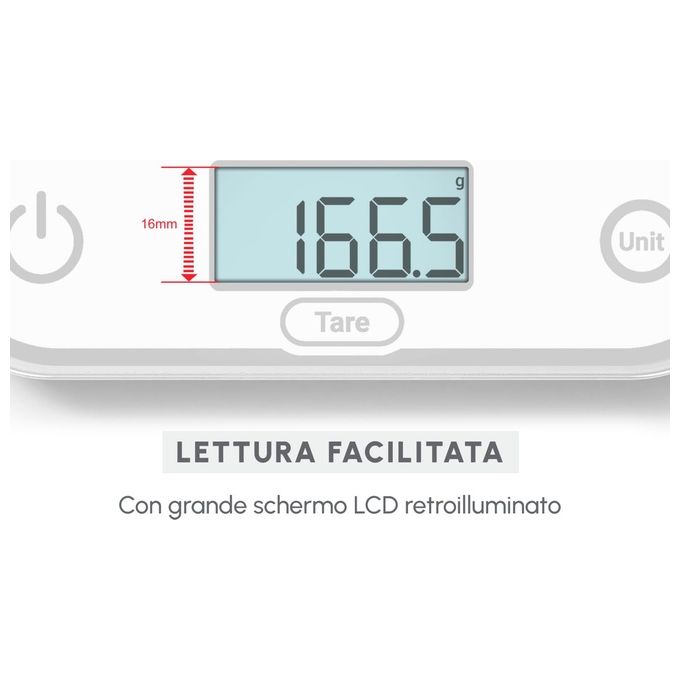 Moulinex BN50U0 Bilancia da Cucina Bianca