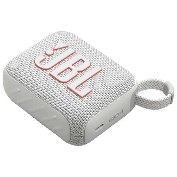 JBL JBLGO4WHT GO 4 Altoparlante Portatile Bluetooth Waterproof IP67 7 h di Autonomia 4,2 W colore Bianco