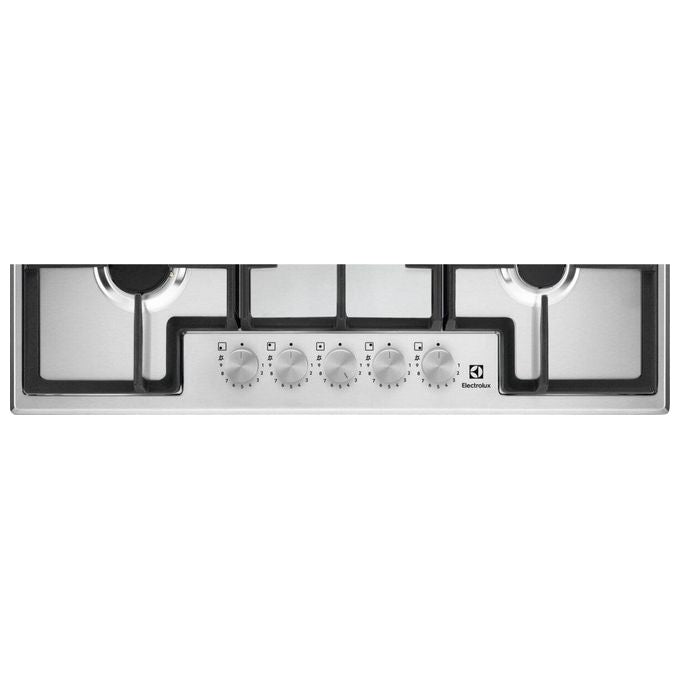 Electrolux EGS75362X Serie 300 Piano cottura a Gas 75 cm 5 fuochi StepPower Griglie in Ghisa colore Inox