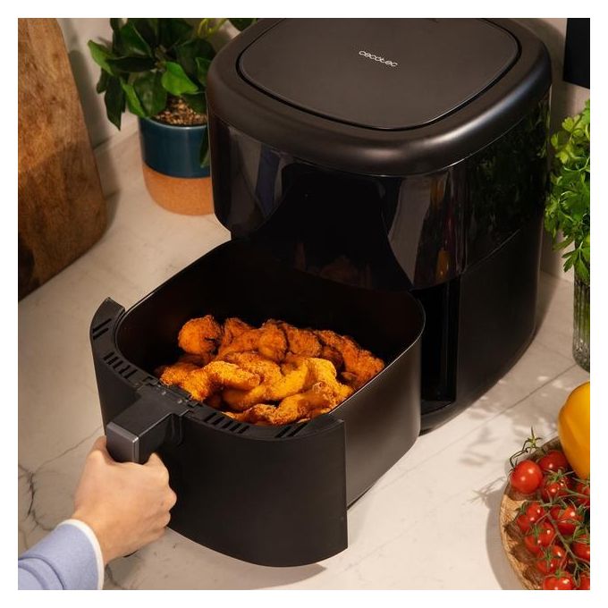 Cecotec 04993 Cecofry Bombastik 6000 Full Friggitrice ad aria 6 L 1700 W 12 Programmi Display Touch colore Nero