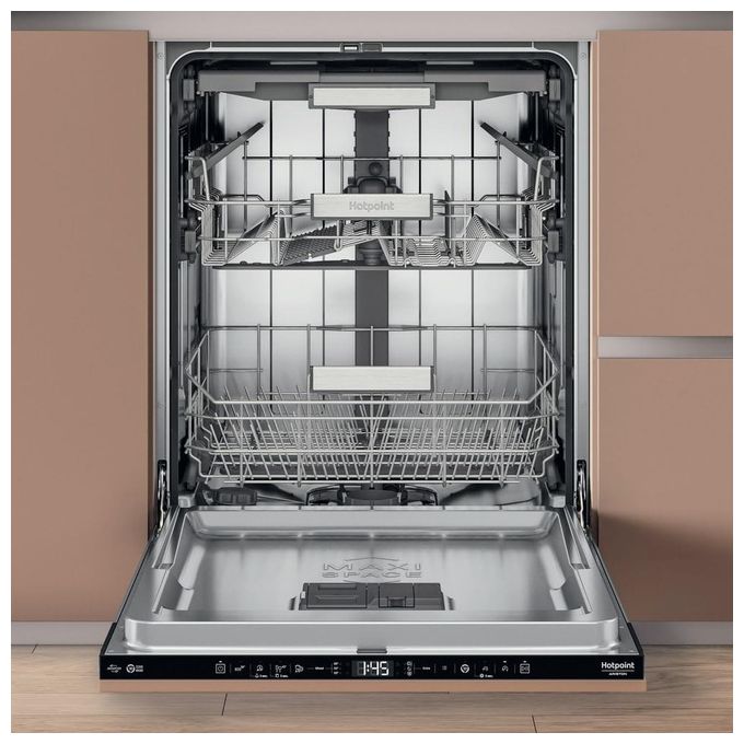 Hotpoint HM759TL Lavastoviglie da incasso a scomparsa totale 15 coperti Classe B 39 dB 9,5 L Touch (82x60x56 cm) colore Nero