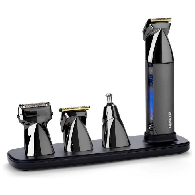 BaByliss MT991E Super X Metal Regolabarba Multi Trimmer 15 in 1 Ioni di Litio 300 min Bagnato e Secco colore Nero e Cromato