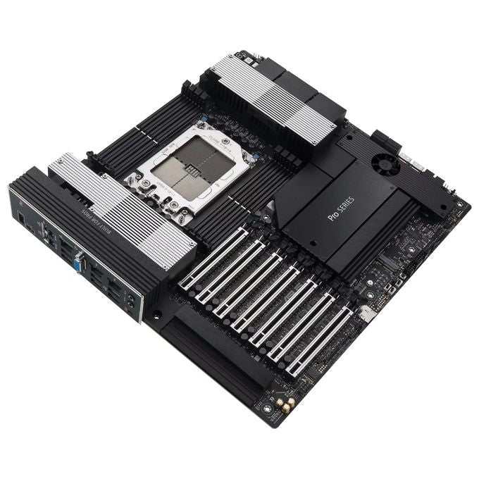 ASUS 90MB1FW0-M0EAY0 Pro WS WRX90E-SAGE SE Scheda Madre Workstation AMD sTR5 7 slot PCIe 5.0 x16 4 M.2 colore Nero