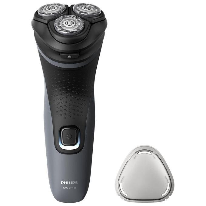 Philips S1142-00 Serie 1000 Rasoio elettrico rotativo bagnato e secco 3 testine autonomia 40 min colore Grigio