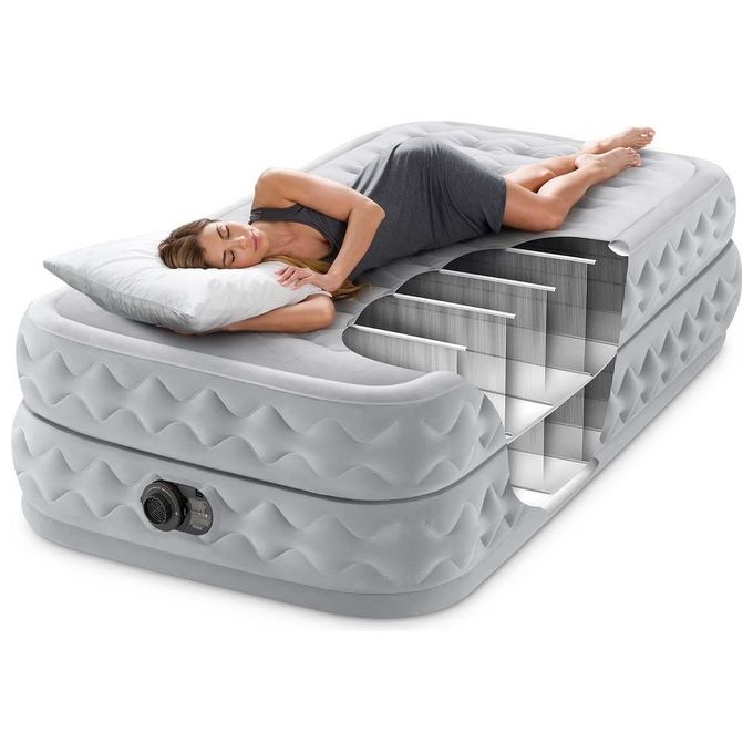 Intex 64488ND Materasso Dura-Beam Supreme Air-Flow Autogonfiante 99x191x51 cm