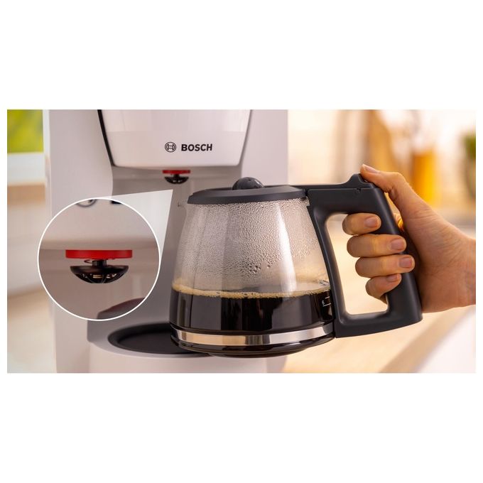 Bosch TKA2M114 Macchina da caffe' Manuale 1,25 L 15 tazze Funzione Mantieni al Caldo colore Rosso 1200