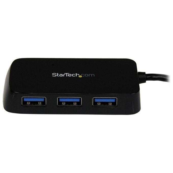 StarTech Hub Mini USB 3.0 SuperSpeed a 4 porte portatile - Nero