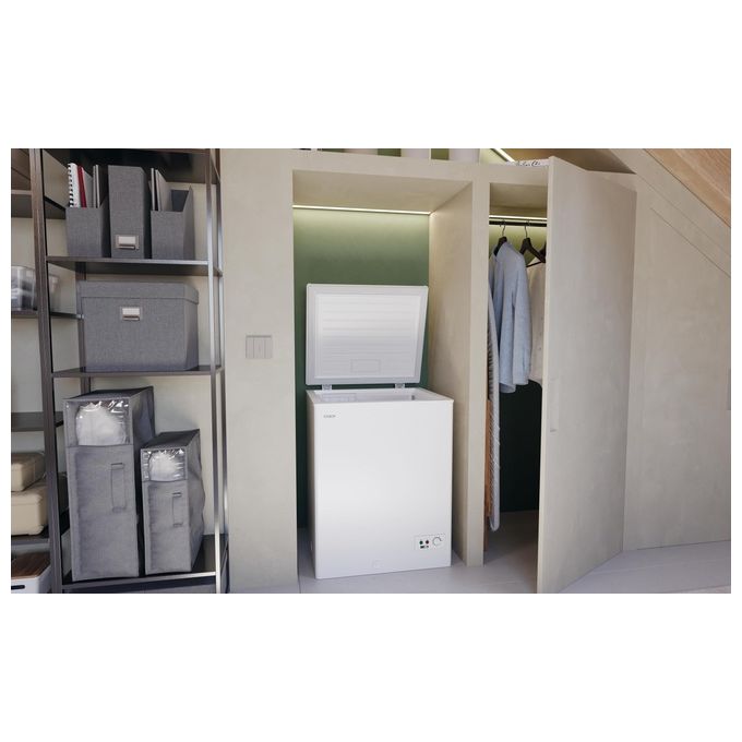 Candy CCHH 145E Artico Congelatore a Pozzetto 137 L 84.5 cm Classe E 39 dB Super Freezing colore Bianco
