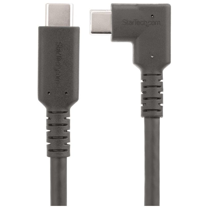 Startech.com Cavo Usb-c Angolare Robusto da 1mt Cavo di Trasferimento Dati Usb Type-c ad Angolo Retto